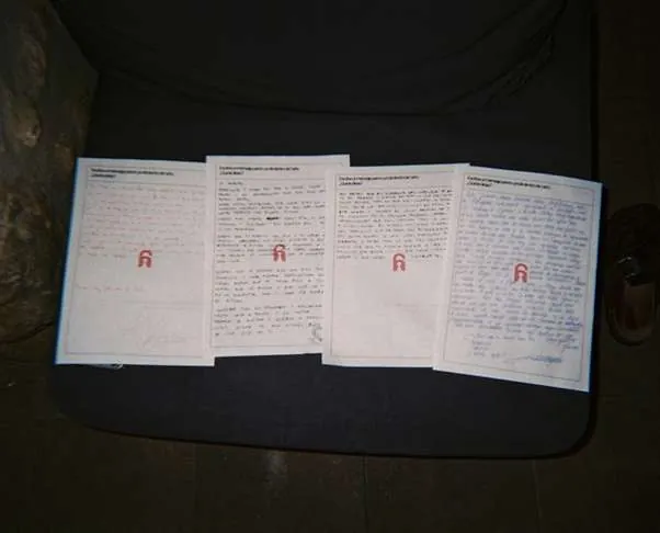 Las fichas escritas del retiro
