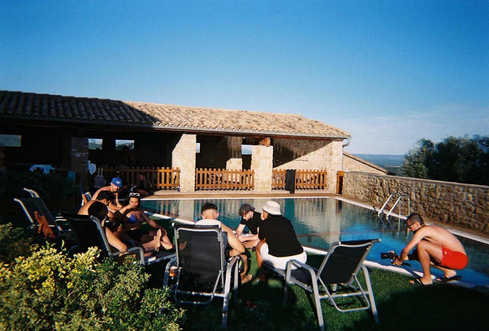 Tarde en la piscina